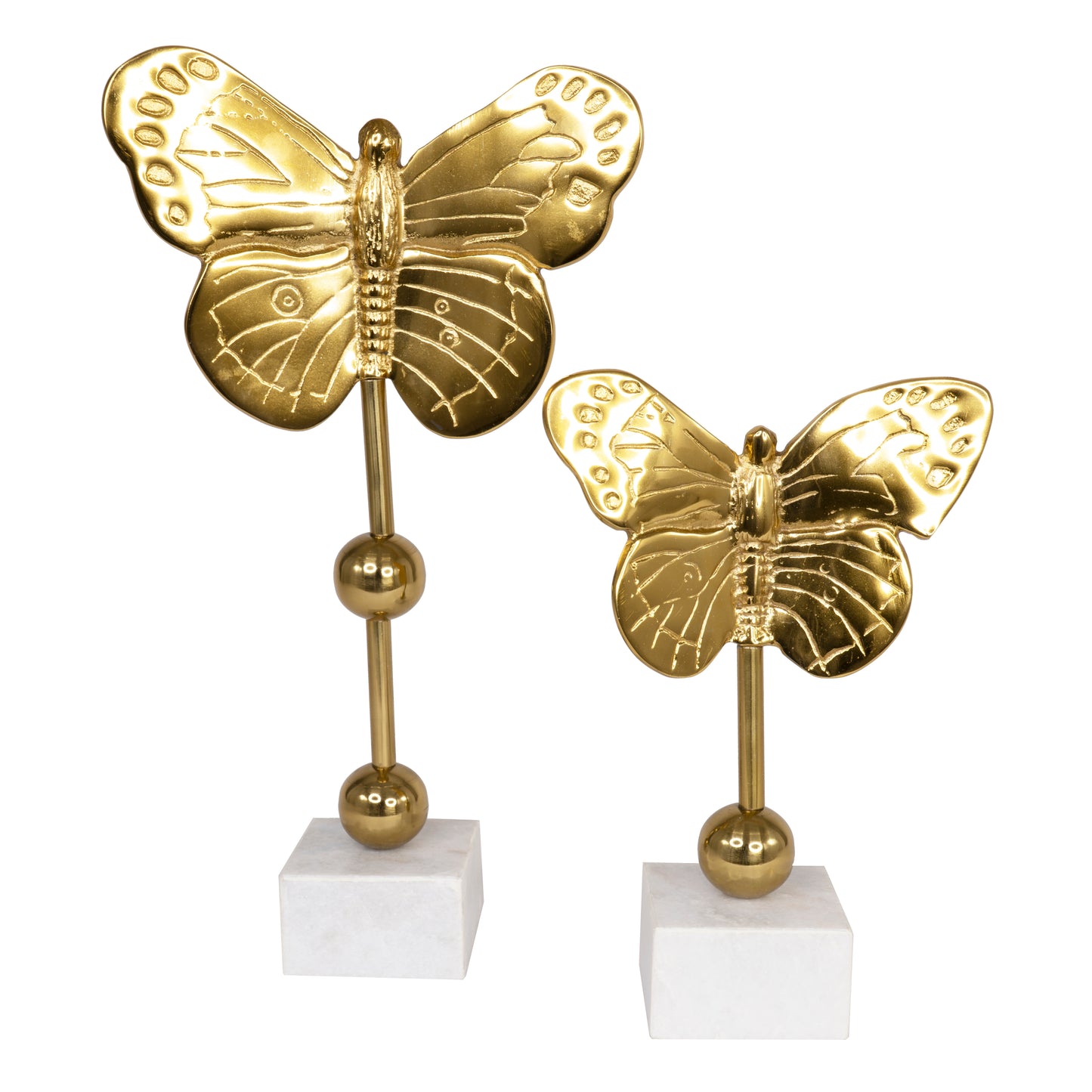 2pc Butterfly Sculpture.