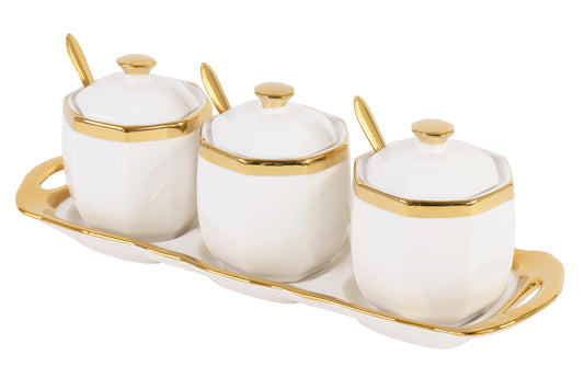 4pc Coffee Tea Sugar Canister Set