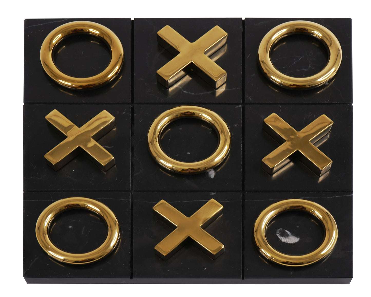 Marble Tic Tac Toe Tabletop Decorative Game Set