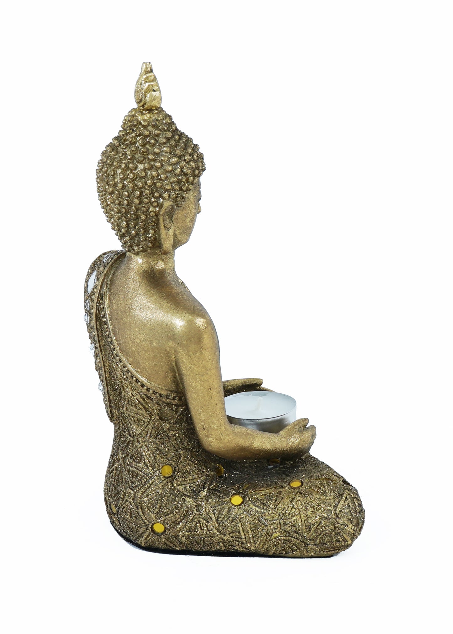 Gold Sitting Buddha Sculpture - Expo Home Decor